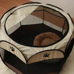 Tenda dobrável octogonal, pano Oxford portátil, ninho de gato e cachorro, impermeável e resistente a riscos, mobiliário doméstico - Image 5