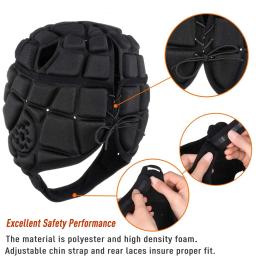 Capacete de rugby Headguard Protetor de Cabeça Chapelaria Cap Futebol Capacete Protetor Macio para Crianças De Futebol Juvenil шлем американски футбол - Image 3