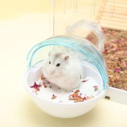 Multi-função Respirável Spherical Hamster WC, Sauna Room, Banho Sandbox, Pet Supplies - Image 2