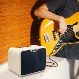 Amplificador de áudio de baixo elétrico portátil, acessórios para instrumentos musicais, alto-falante recarregável para guitarra acústica elétrica - Image 3