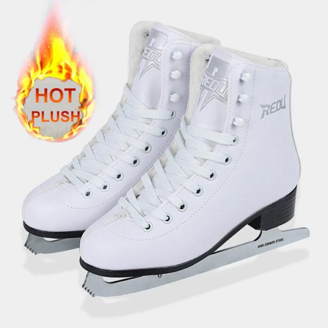 Patins de Gelo Profissionais Térmicos para Crianças e Adultos com Lâmina e Tênis Quentes para Patinação