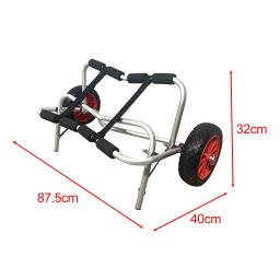 Carrinho de caiaque dobrável com rodas de areia, Heavy Duty Widen, rodas de praia, dolly para caiaque, esportes aquáticos, atividades ao ar livre, canoagem - Image 6