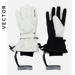 Vector luvas de esqui feminino inverno quente à prova dwaterproof água esqui snowboard luvas snowmobile equitação motocicleta ao ar livre luvas de neve 2020 novo - Image 6