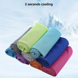 Portátil Quick Drying Cooling Toalha, Instant Cooling Relief, Sports Gym, Pilates, Corrida, Viagem Toalha, Silicone Pouch, Customizeable - Image 4