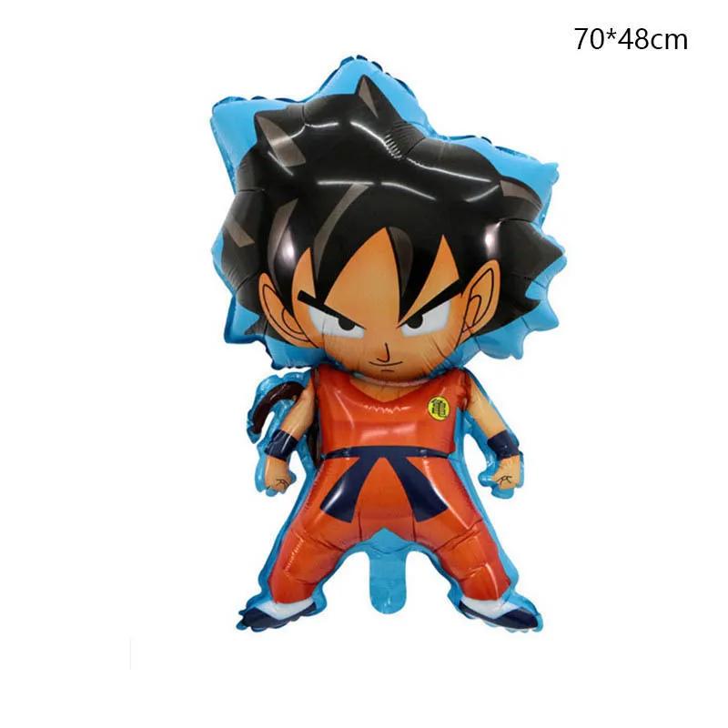 Cartoon Dragon Ball Party Balões Set, Son Goku Número Balão, Baby Shower, Decorações de Festa de Aniversário, Presentes Kids, 32 ", 6Pcs - Image 1