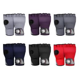 Luvas De Boxe Metade Do Dedo Gel, Envoltório Da Mão, Muay Thai, MMA, Kickboxing, Artes Marciais, Soco, Treinamento De Velocidade, Interno - Image 6