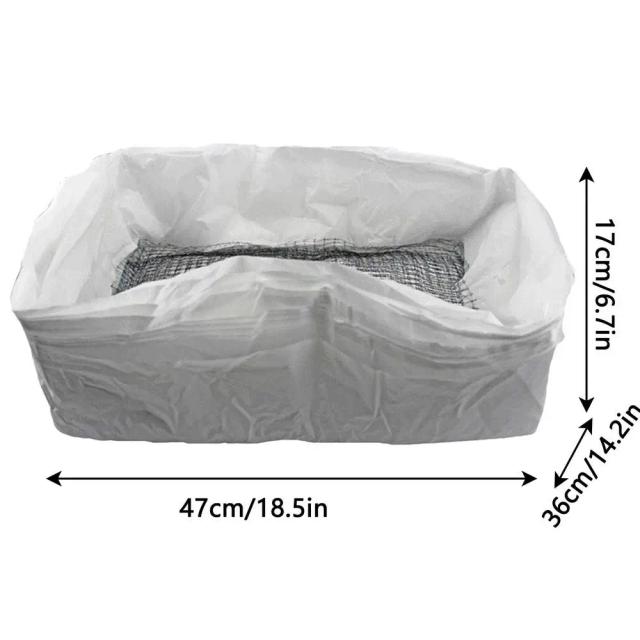 Kit de Forros Descartáveis para Caixa de Gato - Inclui Redes para Fezes e Sacos de Descarte, 10 Unidades para Limpeza Rápida e Prática