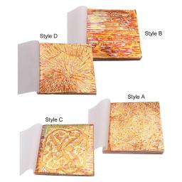 Imitação de Folhas de Ouro com Padrões, Decoração Prática, Colorida para Móveis, Artesanato DIY, Maquiagem, Pinturas para Casa, 50 Folhas - Image 5