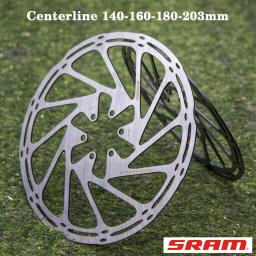 2 peças sram rotor de freio de bicicleta linha central 140mm 160mm 180mm 203mm disco de freio hidráulico de aço inoxidável para peças de bicicleta de estrada mtb - Image 1