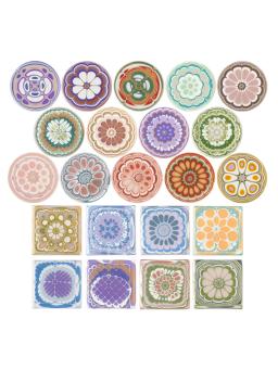 Acrílico quadrado artesanal sabão flocos, ferramentas de renderização, moldes de moldes, haste giratória para DIY, sabão frio fazendo suprimentos, 7cm - Image 1