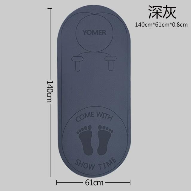 Tapete Antiderrapante para Pular Corda com Absorção de Choque - Ideal para Fitness em Casa ou Ginásio, 6mm e 8mm