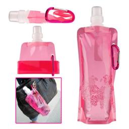 Bolsa de água portátil dobrável para esportes ao ar livre, Garrafa plástica criativa, Suprimentos para caminhadas e corrida, 500ml - Image 4