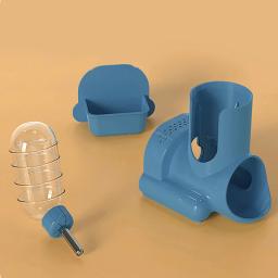 Alimentador automático de água para pequenos animais Dispensador Tigelas de garrafas de água potável Prato com recipiente de comida Acessórios de hamster - Image 6