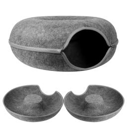 Cama de feltro natural para animais, ninho aconchegante para cães e gatos, tenda tipo ovo, suprimentos para animais, cachorro e cães pequenos - Image 1