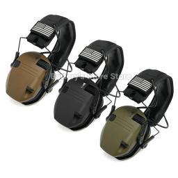 Headset de tiro eletrônico para caça, proteção auditiva, redução de ruído ativo, armuff tático, armuff, quente - Image 4
