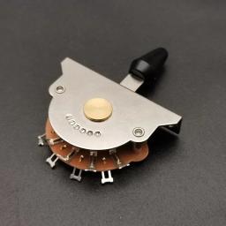 Vintage interruptor de captador de guitarra, seletor de captador musical, 3 vias, 4 vias, 5 vias, 3 botão ou botão grande preto - Image 3