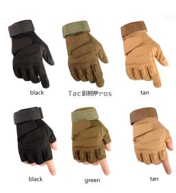Meio dedo cheio luvas táticas airsoft paintball caça tiro luvas duráveis para caminhadas escalada pesca luva antiderrapante - Image 2