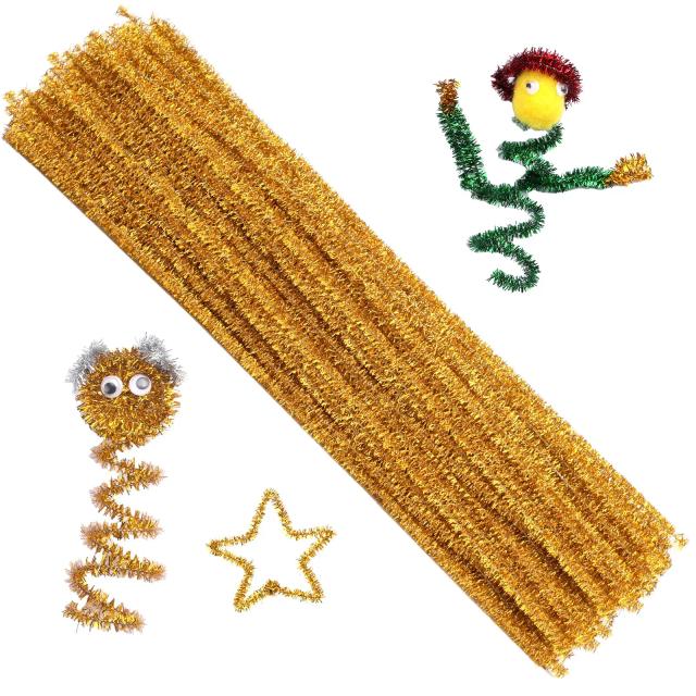 Limpadores de Cachimbo Fenrry: Conjunto com 100 Peças em Chenille Colorido para Artesanato e Decoração DIY