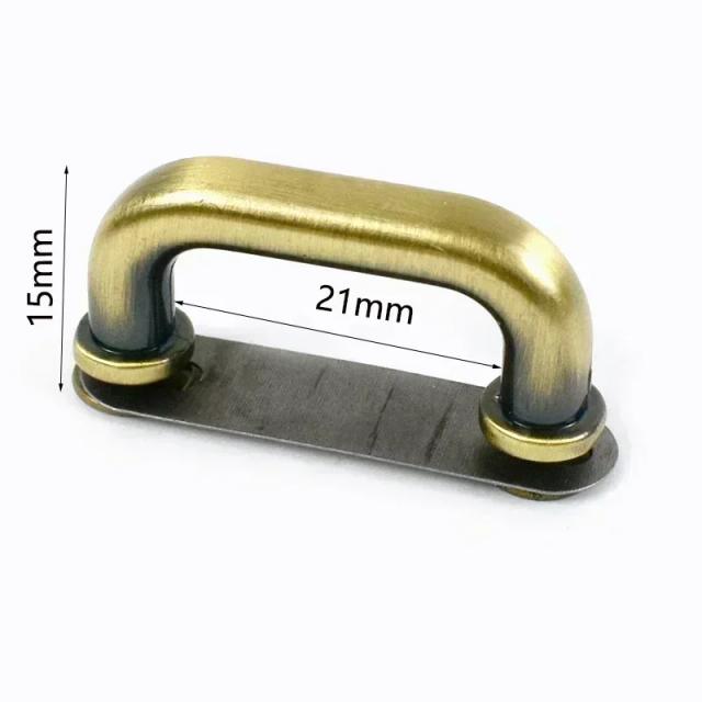 Fivelas de Metal para Strap Bag - Conectores, Ganchos e Acessórios para DIY em Couro - Pacote com 5 Peças