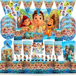 Descartável Luca Party Tableware Set para Crianças, Cartoon Anime Theme, Decorações De Festa, Baby Shower, Suprimentos De Aniversário - Image 1
