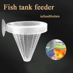 Alimentador de peixes de aquário com otário, Verme vermelho vivo, Alimentação de camarão, Cone Cup, Aquatic Pet Feeder - Image 2