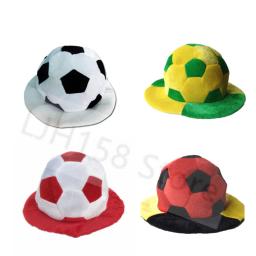 Carnaval festa menino futebol futebol fãs boné engraçado chapéu branco preto capacete de futebol adulto cosplay vestir-se acessórios - Image 1