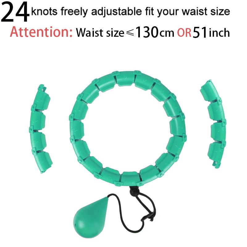 32/24/28 Seção Ajustável Esporte Aros Cintura Abdominal Exercício Destacável Hoola Massagem Fitness Hoop Treinamento Perda De Peso - Image 1