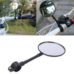 Espelho retrovisor de bicicleta ajustável, espelhos traseiros, visão traseira, guidão, acessórios de ciclismo, u9b6, 2pcs - Image 2
