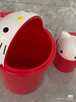 Sanrio Hello Kitty Lixo, Lixeira, Lixeira, Lixo, Kawaii, Cesta de papel, Sala de estar, Quarto, Novo - Image 3