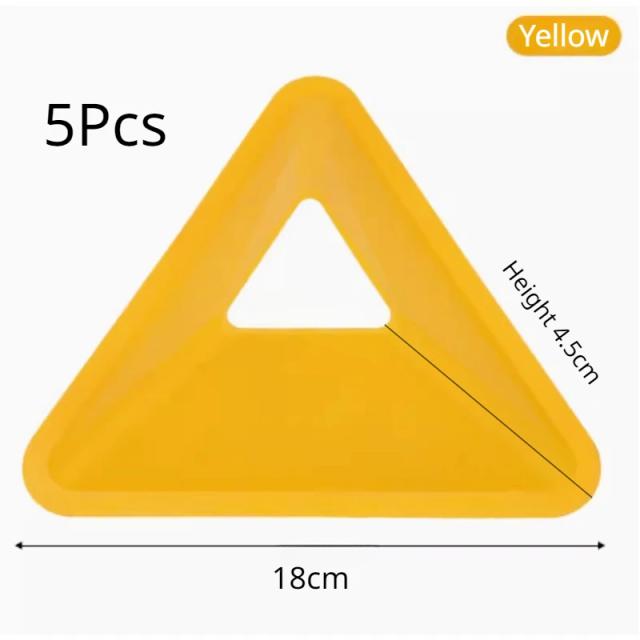 Equipamento Esportivo para Futebol: Placa de Marcação com Logotipo em Design de Triângulo, Resistente ao Desgaste - 18x4,5 cm