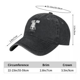 Boné de beisebol Pearls Jams Tour para homens, chapéus vintage Hip Hop Dad, sombrinha ajustável, bonés de esportes ao ar livre - Image 2