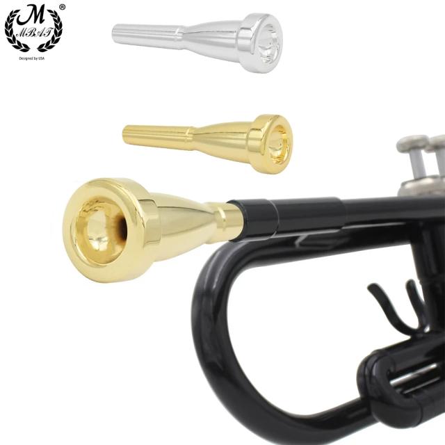 Trompete Bocal Ponta Bala em Bronze, Prata e Ouro - Peças de Reposição para Instrumentos Musicais 3C e 7C