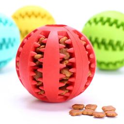 Bolas de borracha interativas para animais de estimação, Cães pequenos e grandes, Brinquedo Cachorro e Gato, Brinquedos Mastigáveis, Limpeza Dental, Bola Indestrutível, 5cm - Image 4