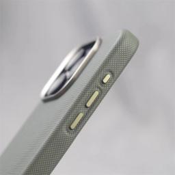 Liga de luxo lente quadro partícula couro do plutônio caso magnético para iphone 17 16 pro max 15 14 13 para magsafe capa carregamento sem fio - Image 3