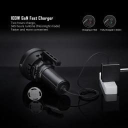 Lanterna mais brilhante IMALENT MS32 200.000 lúmens, Cree XHP70.2 LEDs Lanternas táticas de alto lúmen com 8 modos de recarga tipo C - Image 5