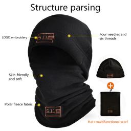 Tático Militar Esportes Cachecol, Tampas De Esqui, Coral Polar Balaclava Velo, Homens Máscara Facial, Neck Warmer, Gorros, Térmica Tampa Da Cabeça, Inverno - Image 3
