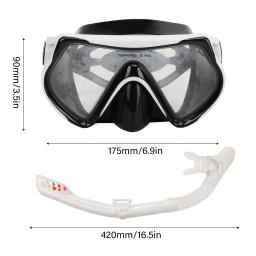 Profissional Snorkel Máscara De Mergulho E Conjunto De Óculos De Snorkel, tubo De Respiração De Natação De Mergulho Seco - Image 4