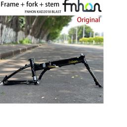 FNHON quadro de bicicleta explosão preto ouro limitado liga de alumínio quadro de 20 polegadas compatível com bicicleta 406/451 - Image 1