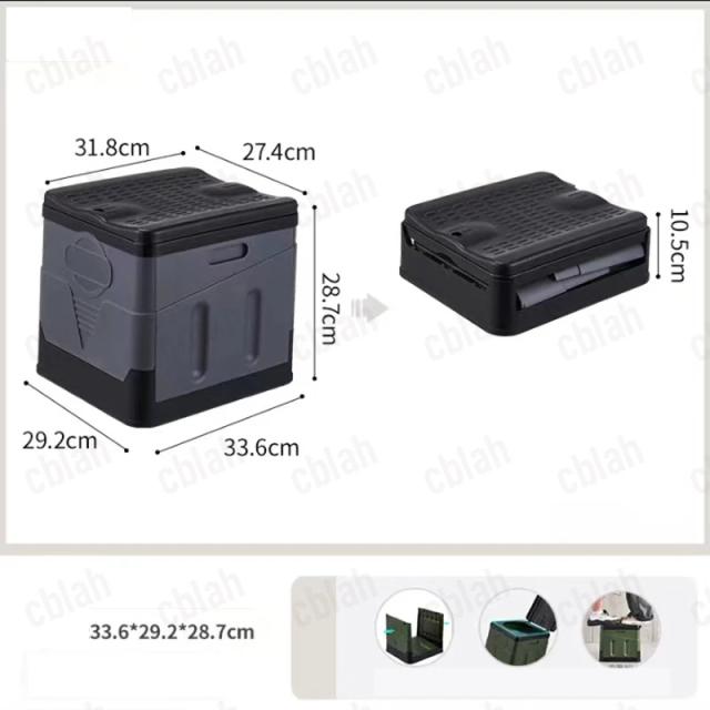 Vaso Sanitário Dobrável Portátil para Acampamento - Penico para Adultos com Capa, Ideal para Carro e Piquenique, Prático e Compacto para Armazenamento