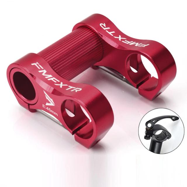 Extensão Ajustável para Guiador de Bicicleta Dobrável em Liga de Alumínio Ultra-Leve 25.4mm com Haste Dupla