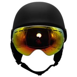Locle capacete de esqui masculino feminino integralmente moldado crianças capacete de esqui skate snowboard motocicleta snowmobile capacete - Image 5
