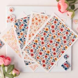 Polymer Clay Papel De Transferência De Aquarela, Impressão De Gravura De Flores, Papel Decorativo, Artesanato De Cerâmica DIY, Brinco Fazendo, Ferramentas De Cerâmica - Image 2