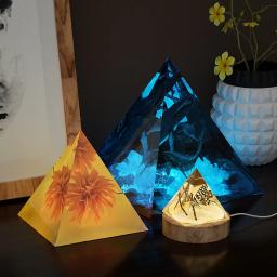 Molde de silicone Fundição para DIY, resina epóxi Gesso, Pirâmide Triangular, Arte Artesanato, Acessórios Fazendo Suprimentos, Deco Peças Materiais - Image 5