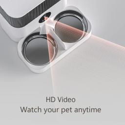 Surrunme 5L Duplo 2 Tigela Controle Remoto WiFi Múltiplo Alimentador De Animais De Estimação Automática para Cat Dog Smart Food Dispenser Video Camera - Image 4