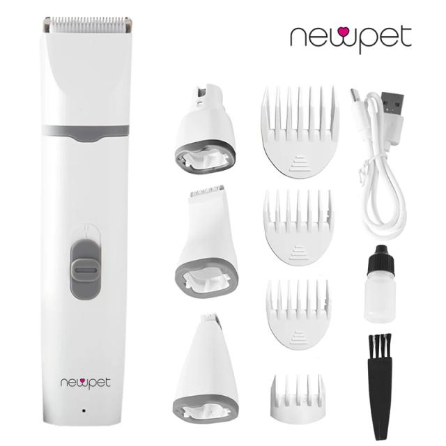 Aparador Elétrico Multifuncional 4 em 1 Sem Fio para Gatos e Pets com Baixo Nível de Ruído