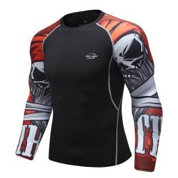 Rashguard Compressão Camisa para Homens, Boxe, Running Jerseys, Yoga, Fitness, MMA, BJJ Meias, Muay Thai, GMY, Roupas de Marca Esportiva - Image 5