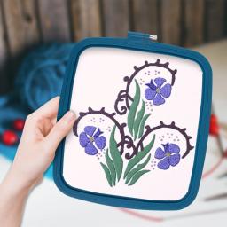4/5 pçs diy plástico quadrado bordado aro ferramenta artesanato ponto cruz chinês tradicional redondo quadro de bambu ferramentas de costura de madeira - Image 4