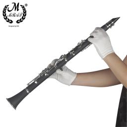 M MBAT-17 Keys 6 Anéis Clarinete com Kit de Limpeza, Peças Reeds para Iniciantes e Estudantes, Clarinete Preto B, Prática de Jogo - Image 6