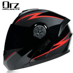 Orz-Capacete Unisex com Viseira, Proteção Multi Layer, Capacete de Segurança, Certificação Dot, Bluetooth, Presentes - Image 4