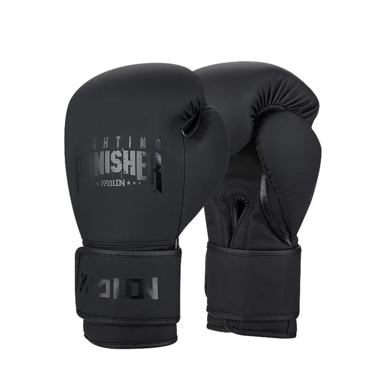 Wolon 10-16oz adultos luvas de boxe mma muay thai luvas sanda artes marciais saco de luta soco equipamento de treinamento - Image 1